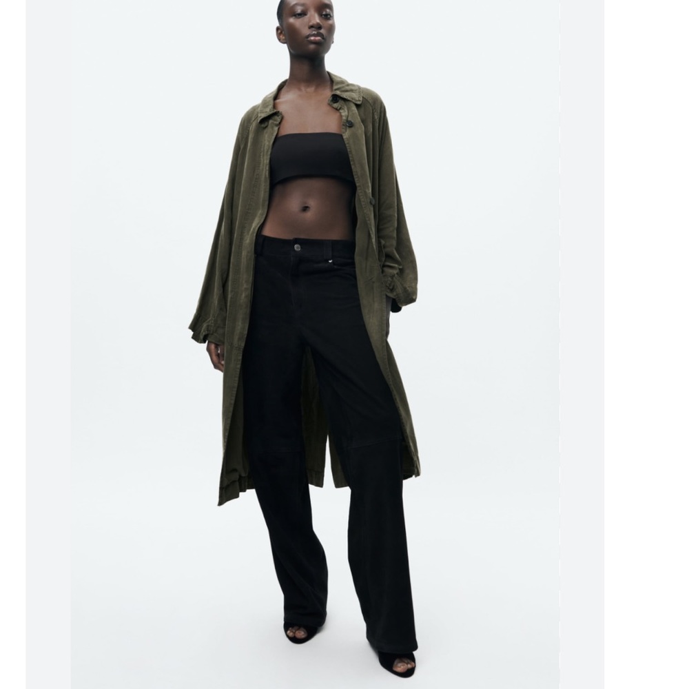 ZARA Lambskin BOOTCUT TROUSERS LIMITED EDITION